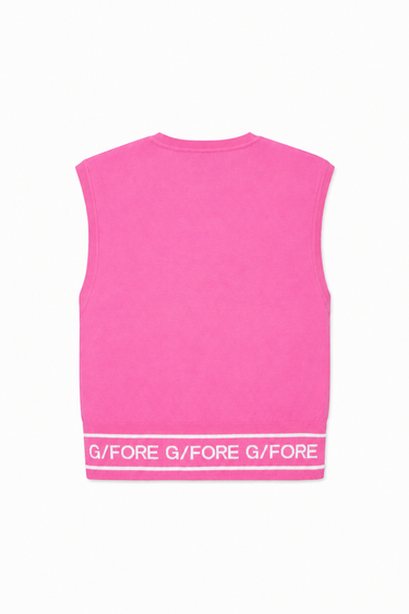 G/FORE LOGO V-NECK KNIT VEST