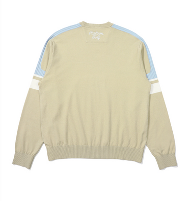 MALBON STRIPE GOLF KNIT