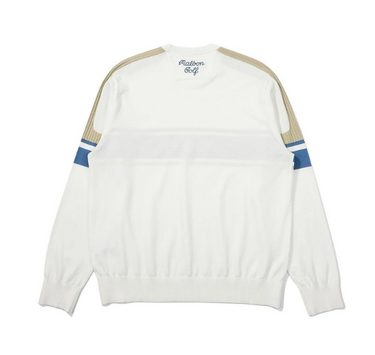 MALBON STRIPE GOLF KNIT