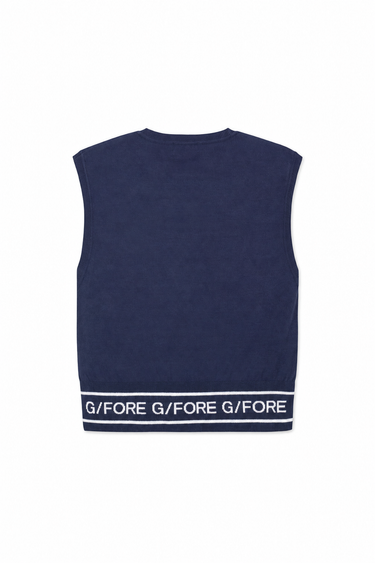 G/FORE LOGO V-NECK KNIT VEST