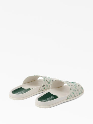 MALBON LOGO SLIDE SANDALS