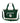 MALBON GREEN NYLON TOTE